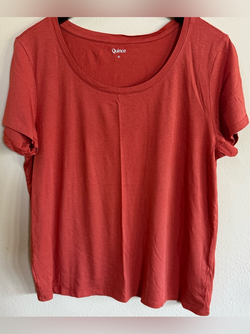 Quince Women's Scoop Neck Tee - Burnt Orange